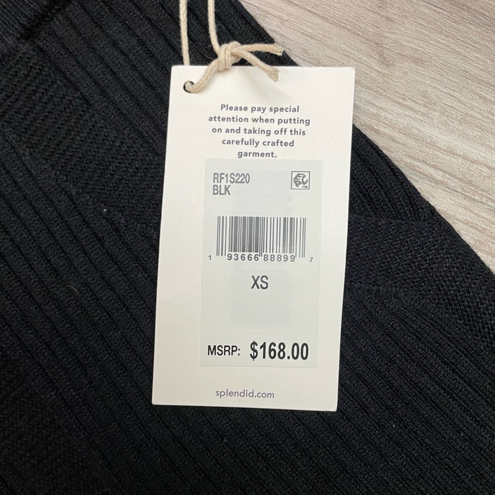 Splendid Georgie Ribbed Wide Leg Crop Sweater Pants NWT - Picture 11 of 16